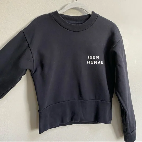 Everlane Black 100% Human Sweatshirt Size XS - Picture 5 of 12